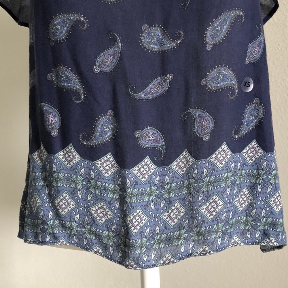 NWT American Eagle Navy Off-Shoulder Tank Top - Picture 10 of 13